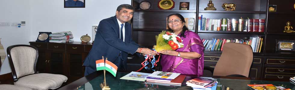 VC with Governor of Uttarakhand 